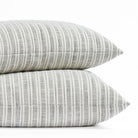 cream and black striped throw pillows