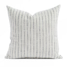 Amalfi Stripe  20x20 Domino, a cream and black stripe outdoor pillow from Tonic Living