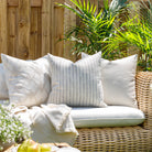 Modern neutral outdoor pillow vignette