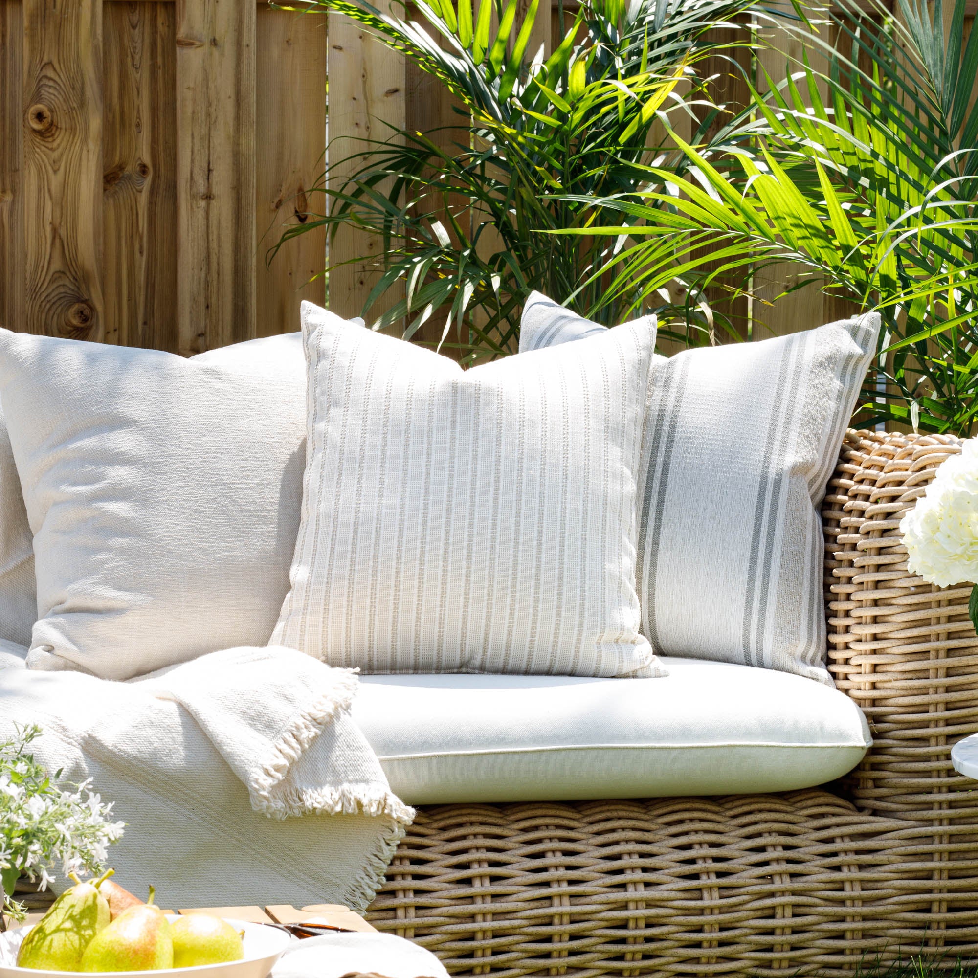 White outdoor pillows discount