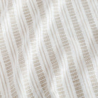 Briar Stripe Fabric Wheat, a white and tan woven striped drapery fabric from Tonic Living