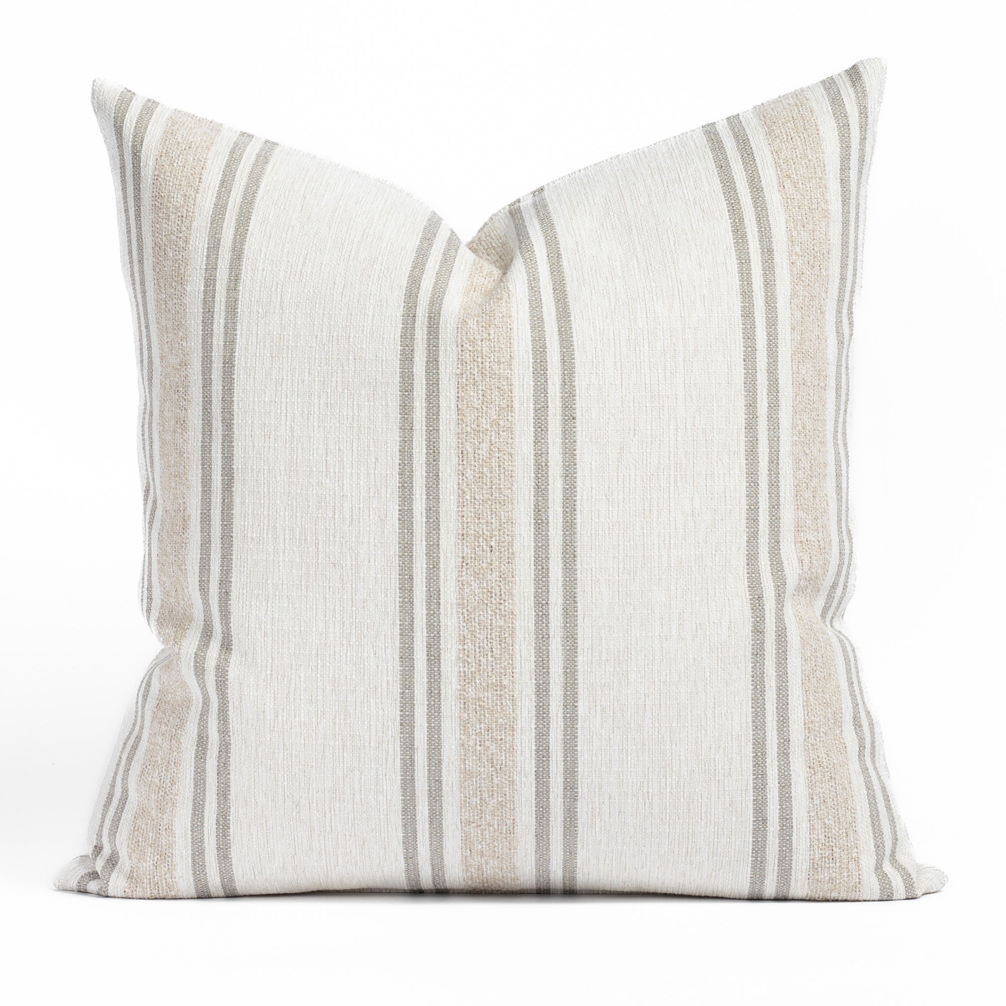 Catalina Stripe 22x22 Indoor Outdoor Pillow Sand