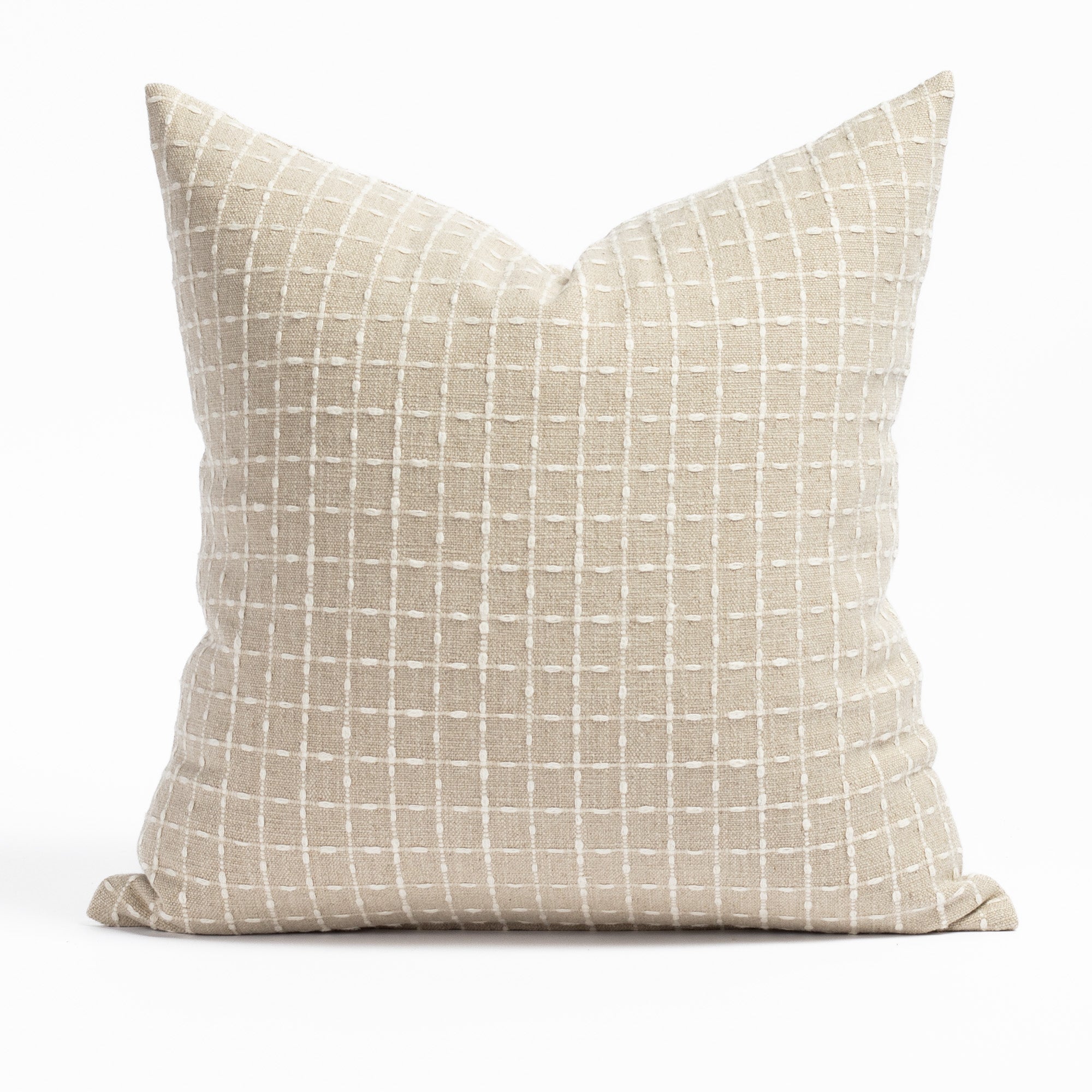 Cream clearance textured pillows