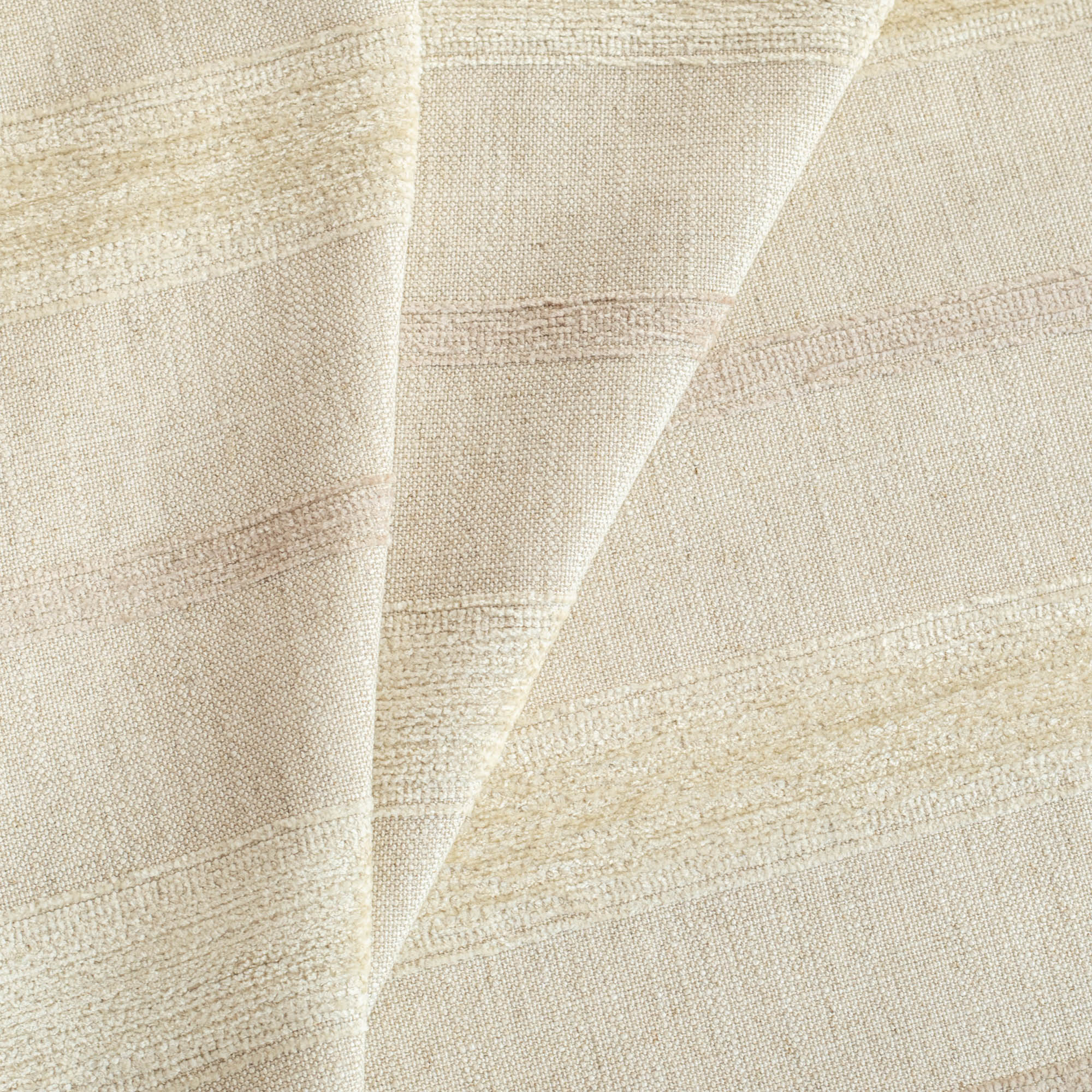 Softened Pure Linen Fabric, White Beige Striped Linen Fabric, Organic Pure  Flax Fabric, Rustic Vintage Striped Linen by the Meter, 290 GSM 