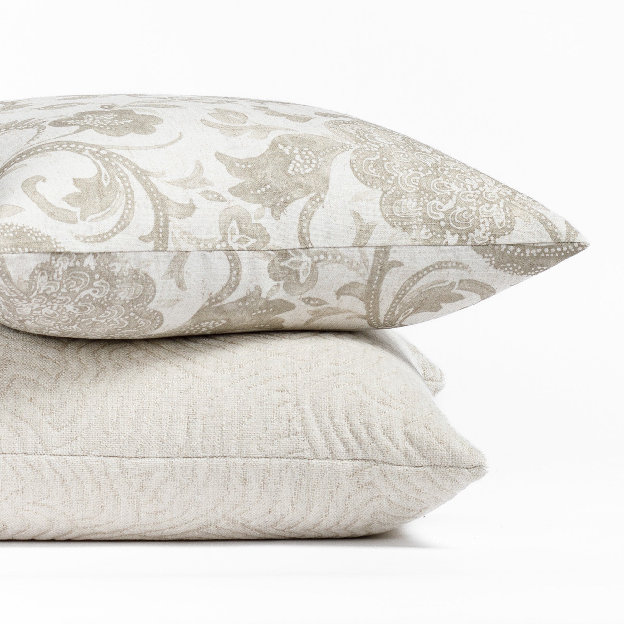 Grey floral throw pillows sale