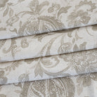 an oatmeal and earthy gray floral print multi purpose fabric from Tonic Living