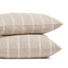 Harper Stripe Coffee throw pillows from Tonic Living