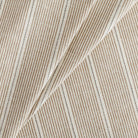 a brown, cream and black stripe patterned multi-use decor fabric