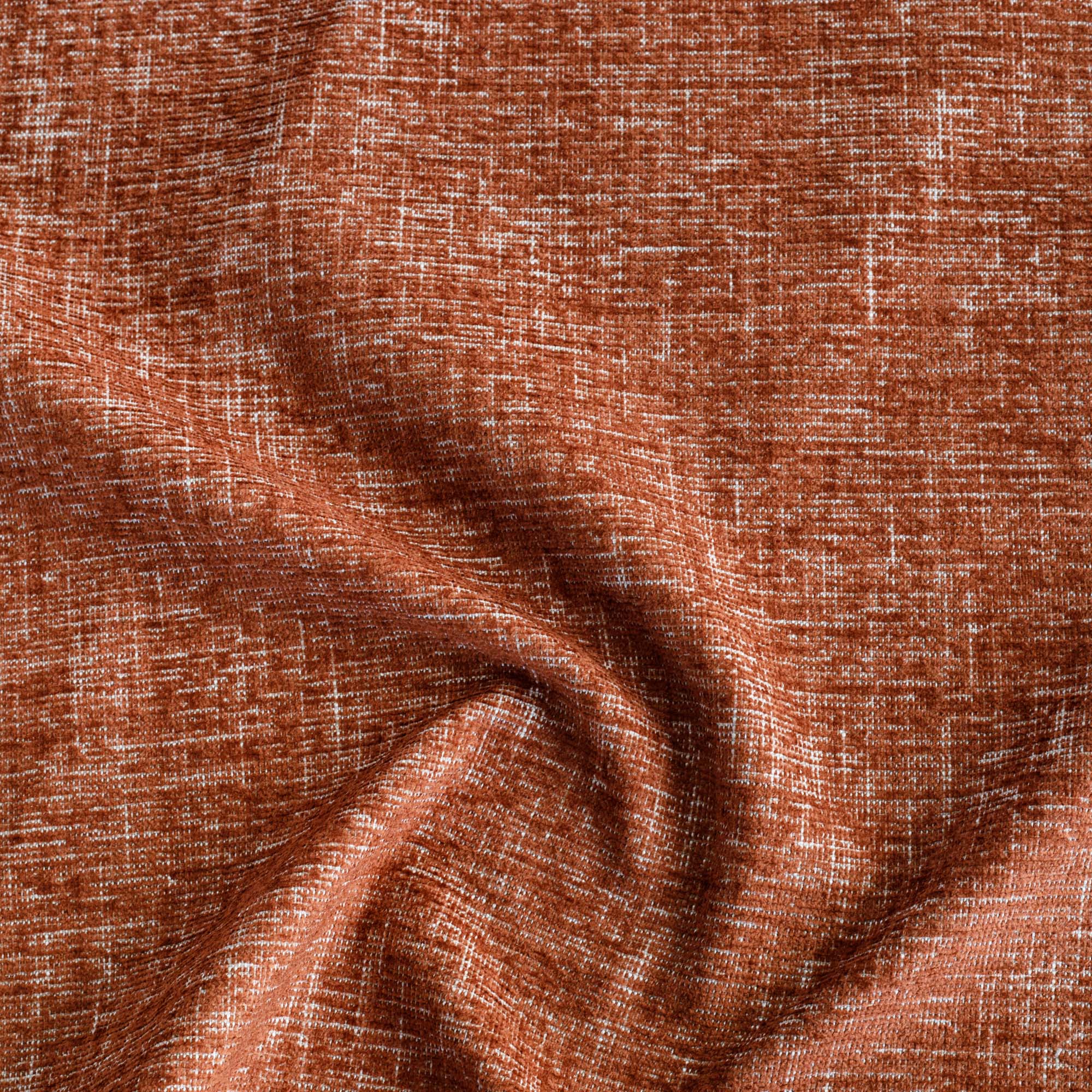 an earthy rust red home decor fabric