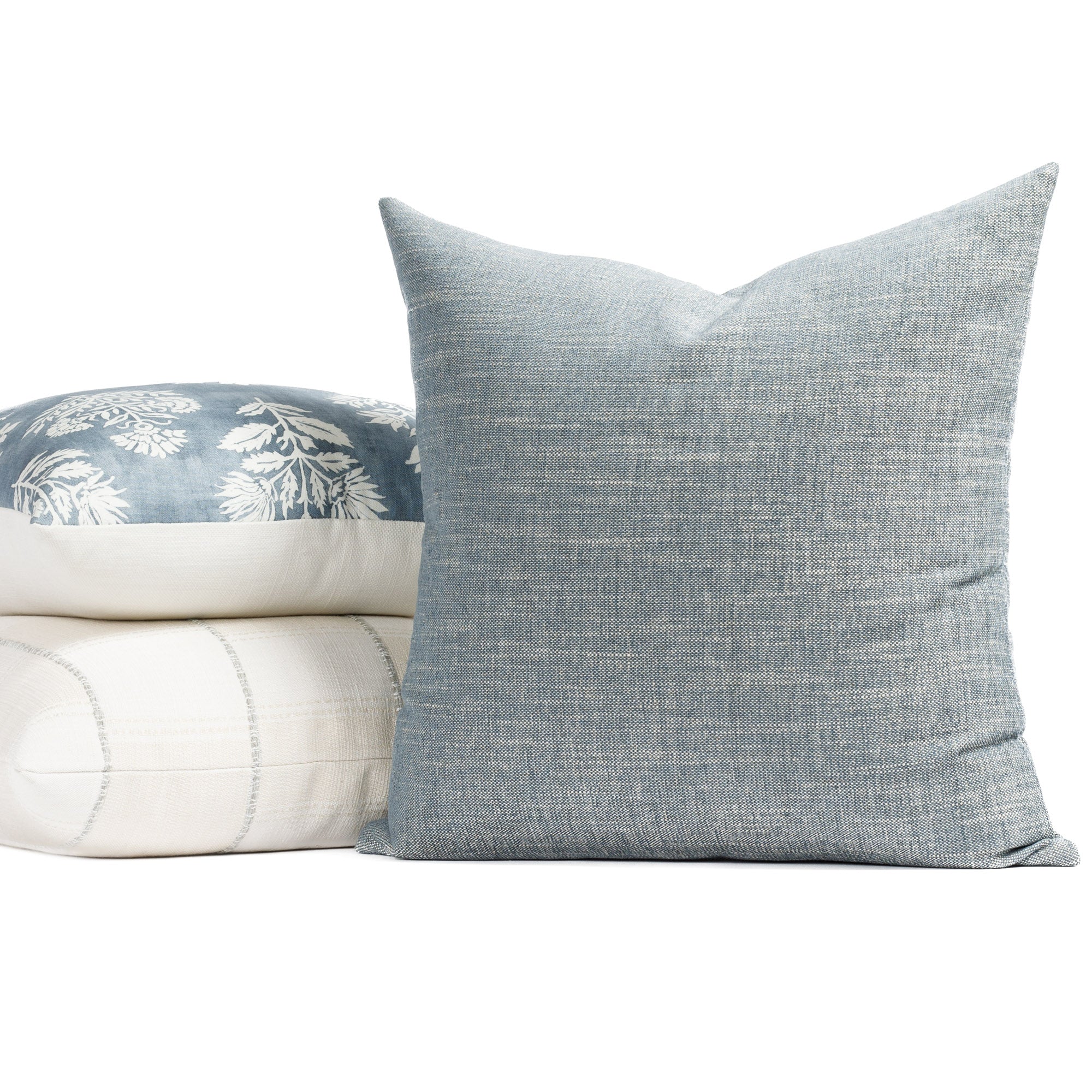 Blue pattern throw pillows hotsell