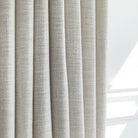 a warm earthy grey curtain fabric