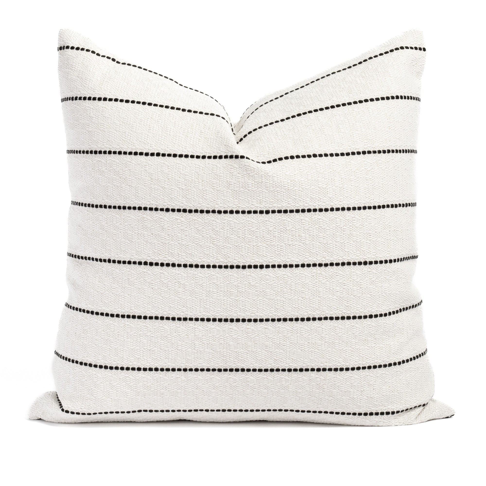 White pillow with black lines 2025