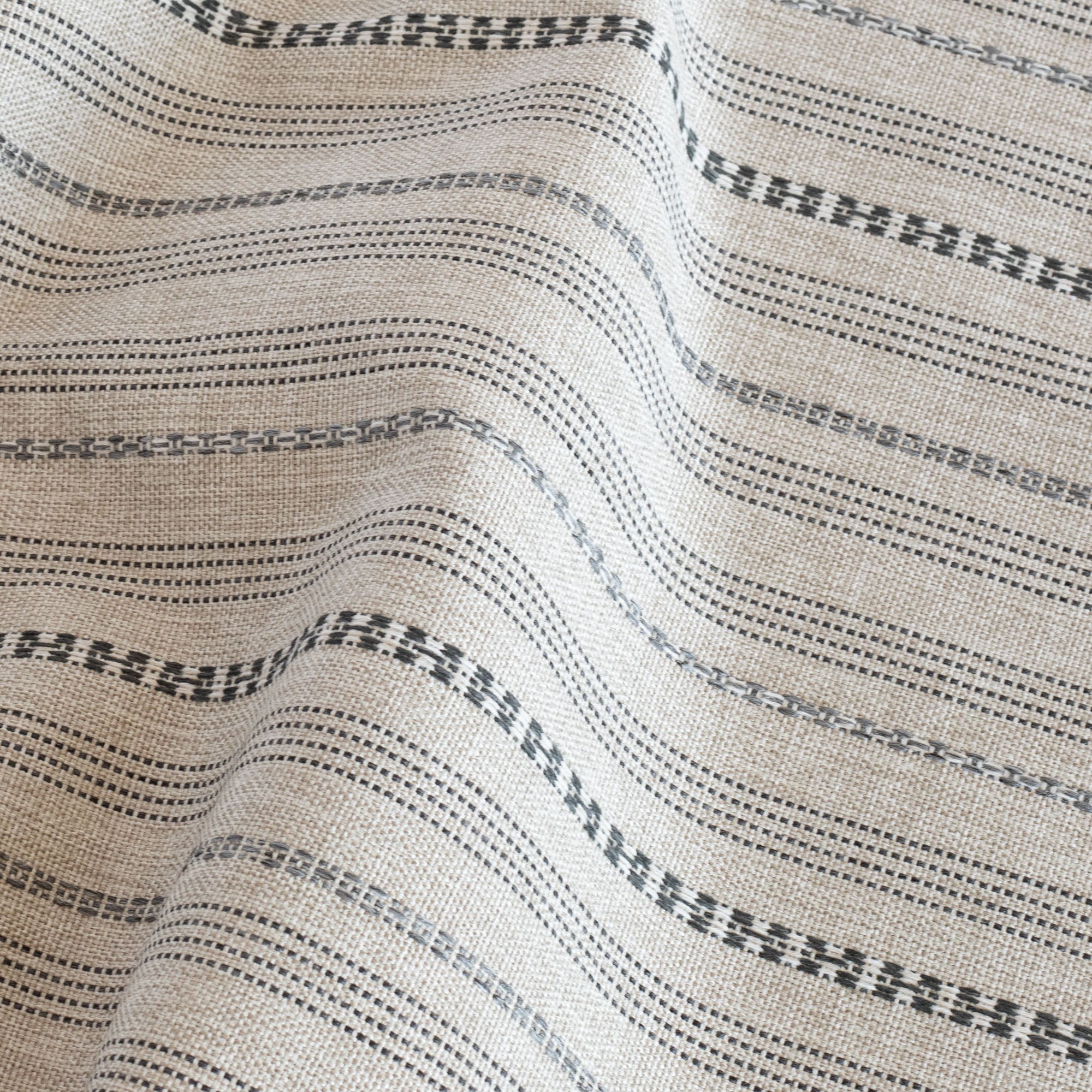 Anya Stripe Fabric, Biscuit – Tonic Living