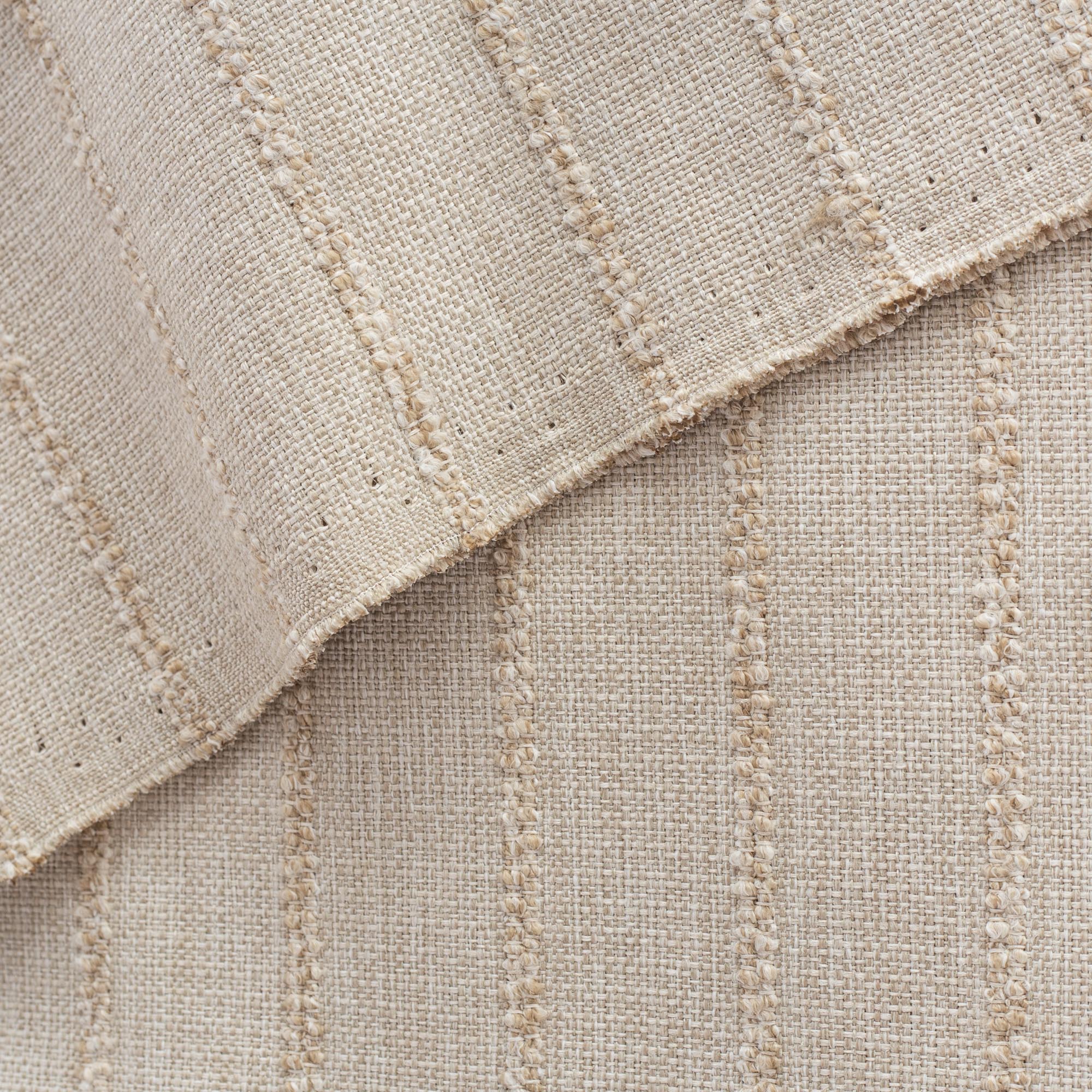 Linen Fabric Slub Weave in Taupe Brown, Upholstery / Slipcovers / Curtains, Poly / Cotton / Linen Blend, 55 Wide, By the Yard