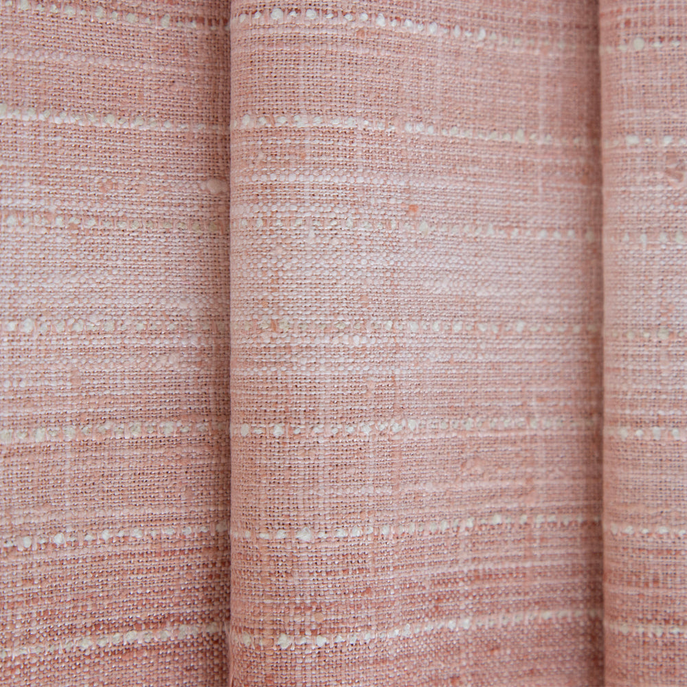 2 5/8 yards 58 wide VTG 40s mauve pink and deals white asymmetrical striped upholstery / curtain / drapery Fabric