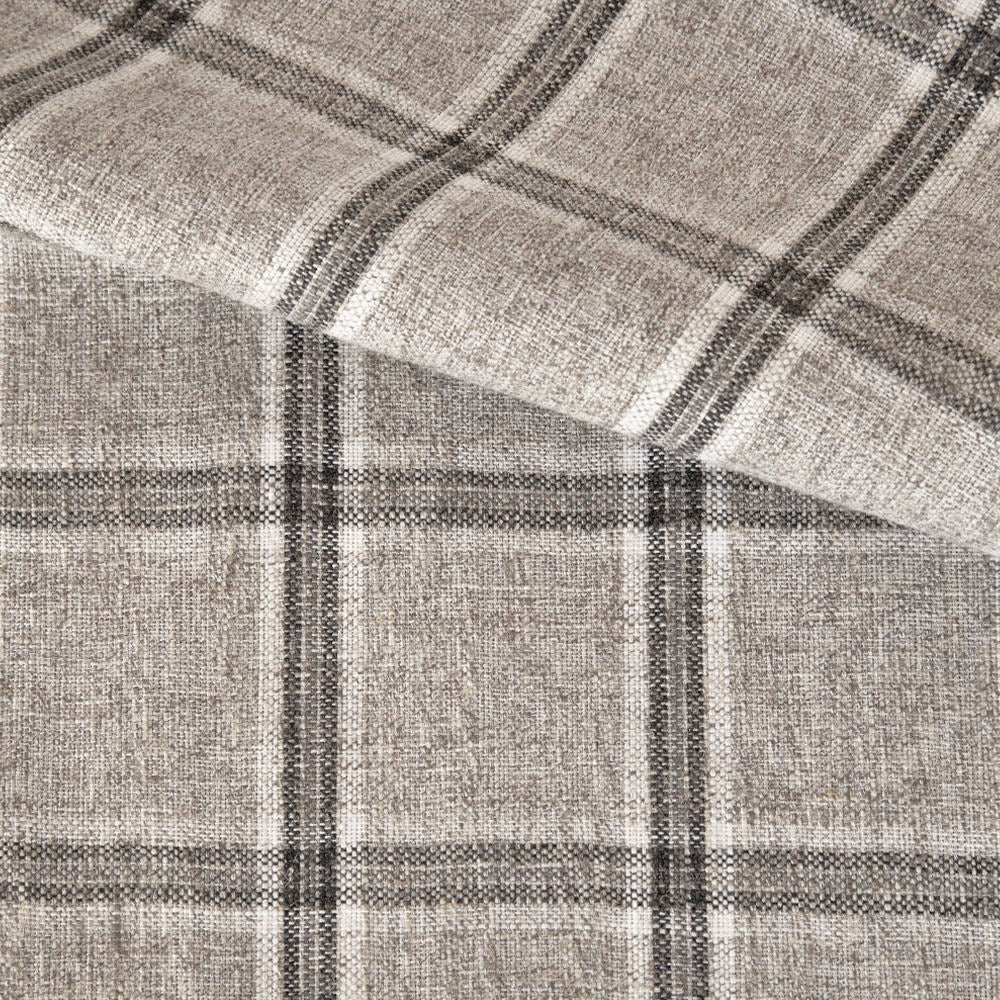 Nantucket Plaid Fabric, Zinc – Tonic Living